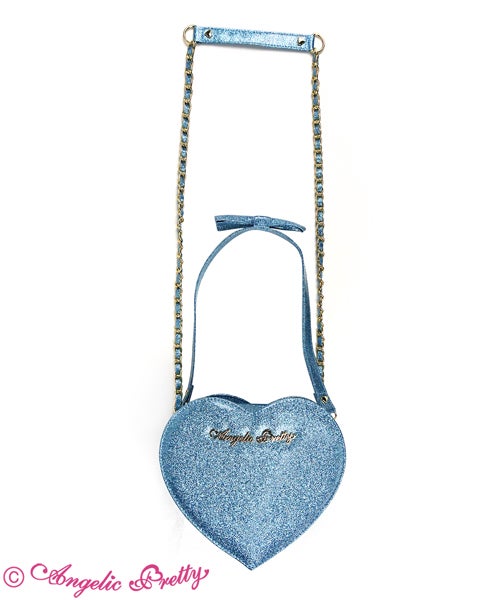 Glitter Love Heart Logo Pochette by Angelic Pretty
