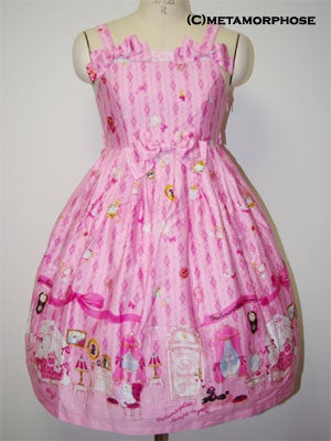 Room Print High Waist JSK by Metamorphose Temps de Fille