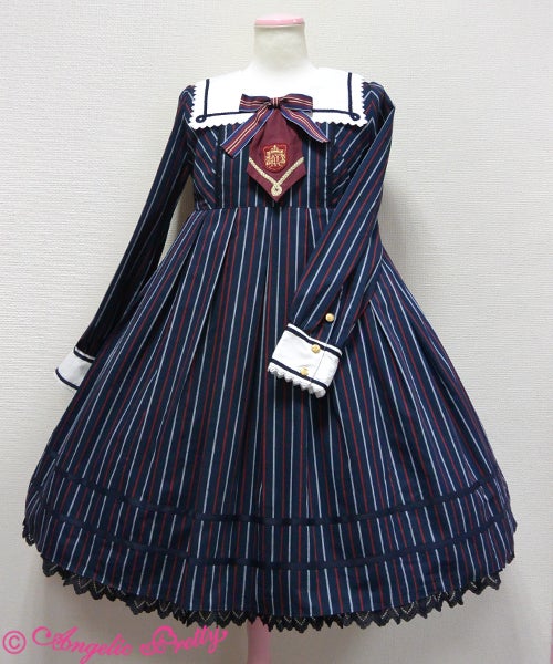 【Angelic Pretty】 ストライプワンピース University OP by Angelic Pretty