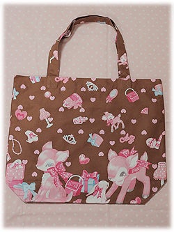 Angelic Pretty 小鹿ミルキー、エコトートバッグ Milky-chan the Fawn Eco Tote by Angelic Pretty