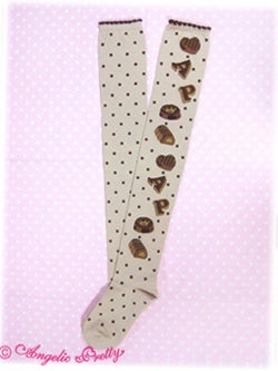 Angelic pretty【Melty  Chocolate タイツ Melty Chocolate OTKs (2010) by Angelic Pretty