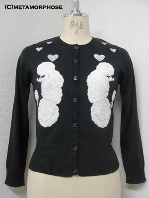 RIKOTA poodle cardigan プードルカーディガン　Sサイズ Heart Poodle Cardigan by Metamorphose Temps de Fille