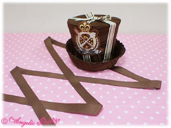 Royal Chocolate Mini Hat by Angelic Pretty