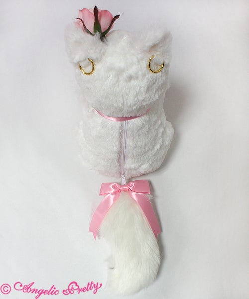 Romantic Cat Stuffed Pouch by Angelic Pretty