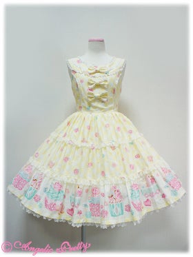 Angelic Pretty【Sugar Fairy CakeワンピースSet】 Sugar Fairy Cake Tiered JSK by Angelic Pretty