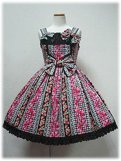 Sweet Ribbon Strawberry Switching JSK by Angelic Pretty