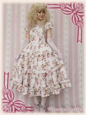 Rococo Bouquet Long OP by Victorian Maiden