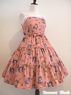 Cat Pattern High Waist JSK by Innocent World