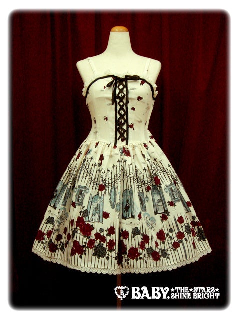 Vampire Prelude柄ワンピース 黒 ALICE and the Vampire Prelude JSK by Alice and the Pirates
