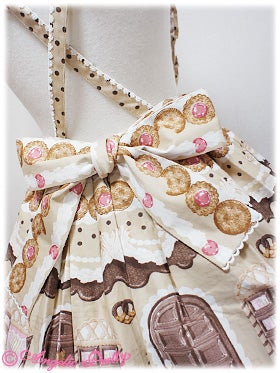 Sweet Cream House Apron-style Skirt by Angelic Pretty