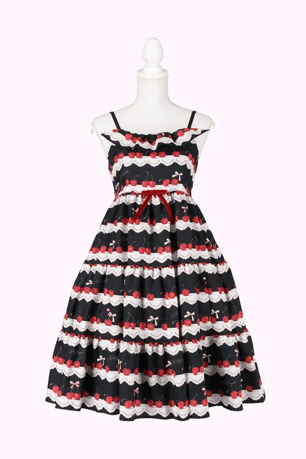 Ladies ~ Cherry Scalloped Lace Print JSK by Shirley Temple