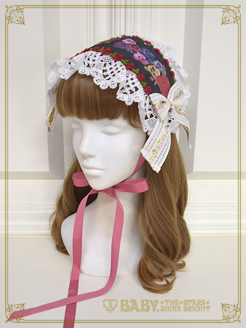 Polonaise Brillante～乙女の思想～柄ヘッドドレス (グリーン) Polonaise Brillante ~Ideas of Maiden~ Headdress by Baby, the Stars