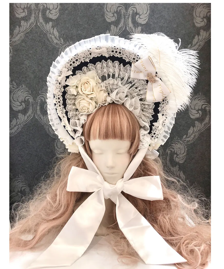 Triple Fortune 麦わらボンネット Straw Bonnet by Triple Fortune
