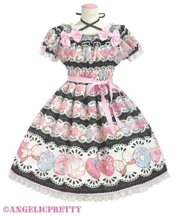 Angelic Pretty 夢見るFancyドーナツワンピース ピンク OP Dreamy Fancy Doughnut OP by Angelic Pretty