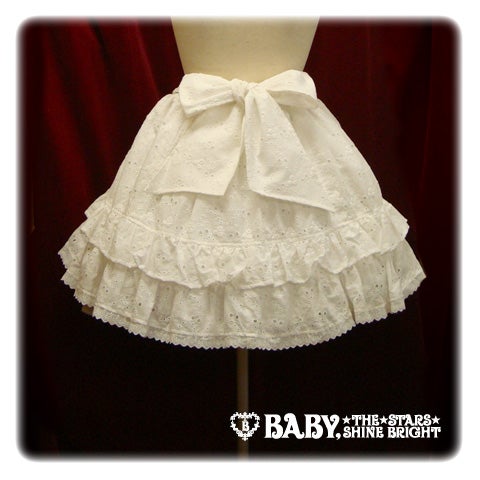 BABY Cherry Parade スカート・白 Cherry Parade Skirt by Baby, the Stars Shine Bright
