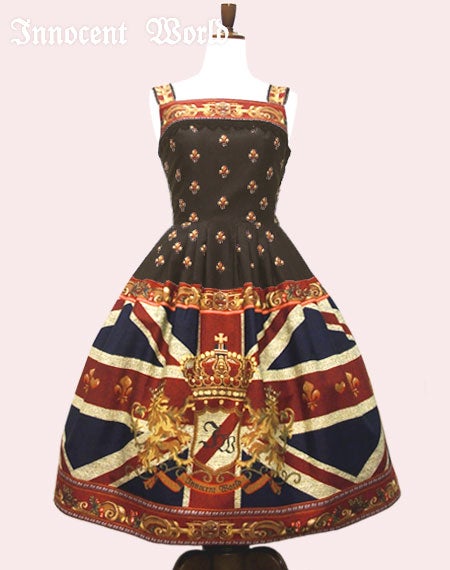 Union Jack Just Waist JSK by Innocent World