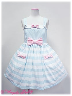 Angelic Pretty　マリンボーダージャンパースカート Marine Border JSK by Angelic Pretty