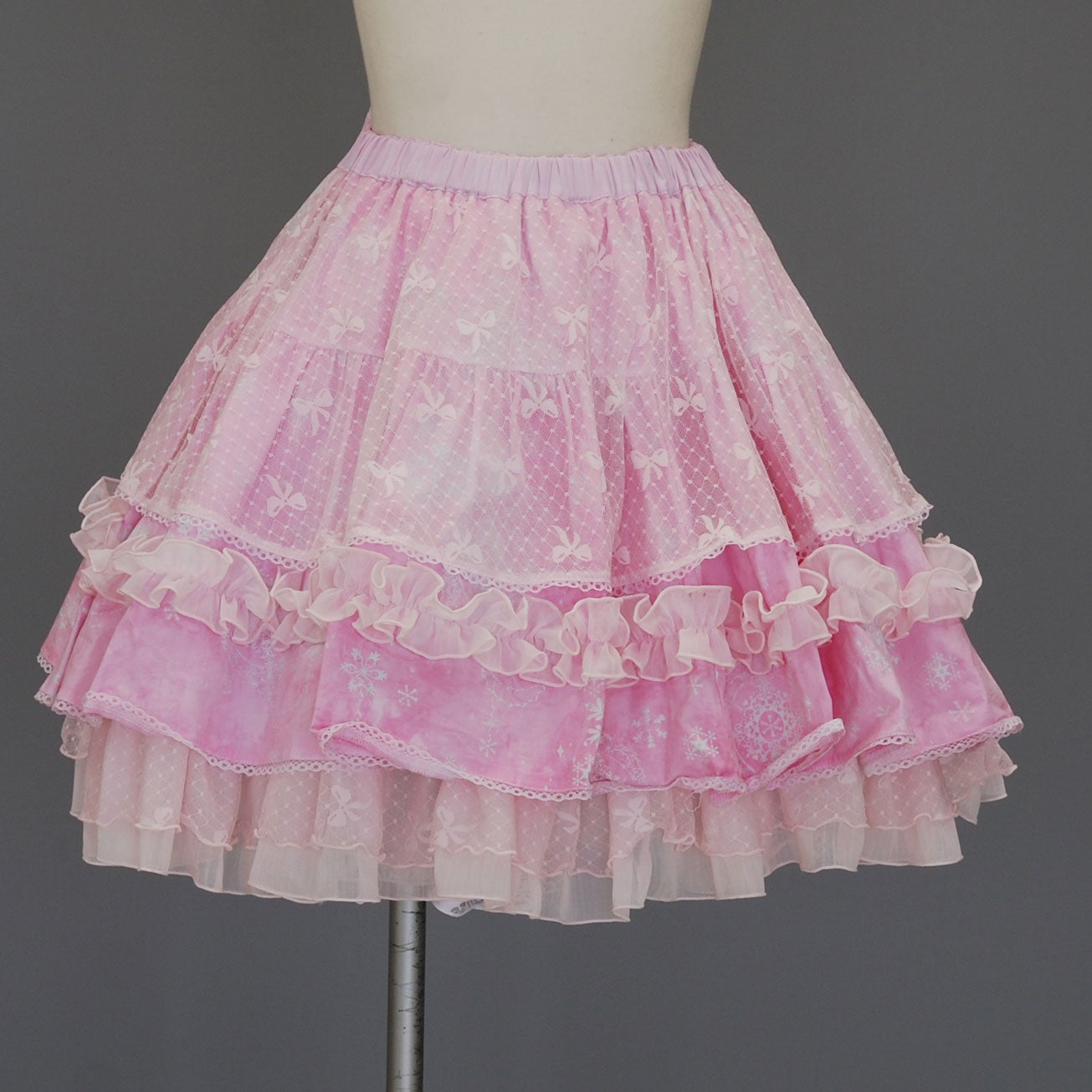 h.NAOTO FRIRR ボリュームスカート FRILL Pink Volume Skirt by h.NAOTO