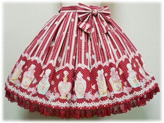 Rose Toilette Skirt by Angelic Pretty