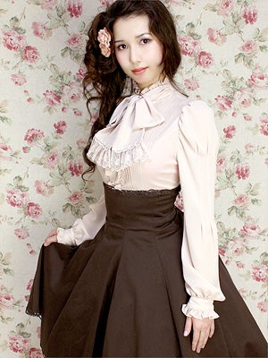 Lace Up High Waist Skirt (2012) by Mary Magdalene