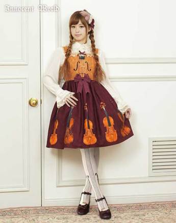 Revival Stradivarius High Waist JSK by Innocent World