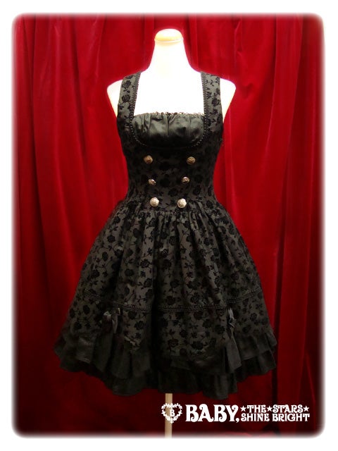 Monochrome Rose Garden JSK by Alice and the Pirates