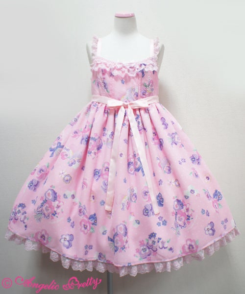 Angelic Pretty Sweetie Violet ピンクスカート Sweetie Violet JSK by Angelic Pretty