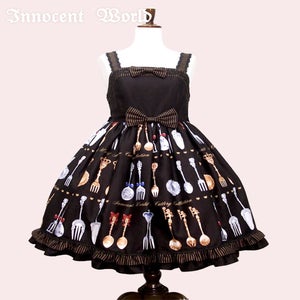 Innocent World アンティークカトラリーハイウェストJSK Antique Cutlery High Waist JSK by Innocent World