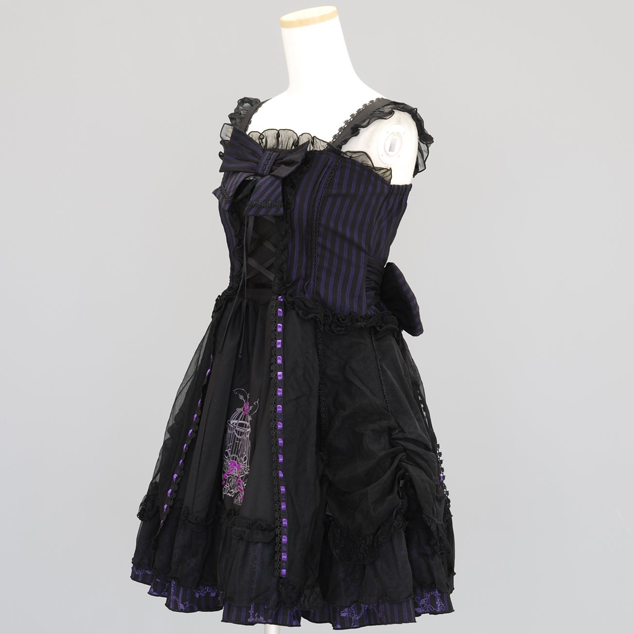 FRILL Birdcage Embroidery Ribbon JSK by h.NAOTO