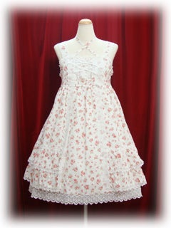 Rococo Rose Print Babydoll JSK by Baby, the Stars Shine Bright