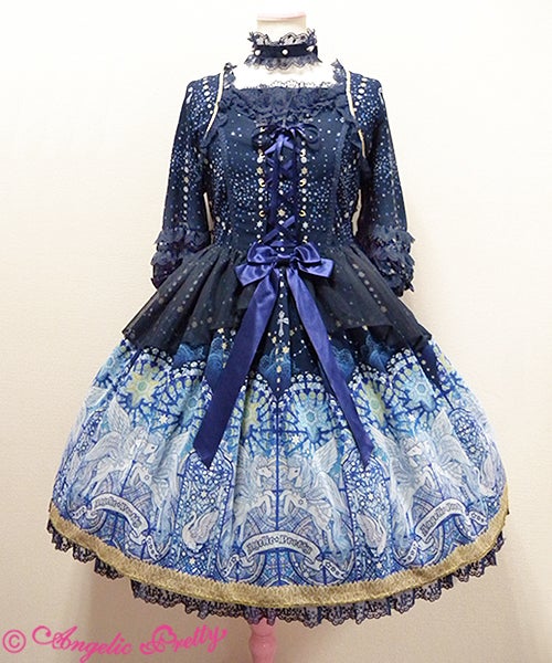 Angelic Pretty ルミナスサンクチュアリ　ワンピース　紺　ネイビー Luminous Sanctuary Dress by Angelic Pretty