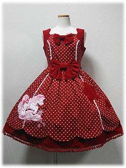 d*2様 Angelic Pretty Polkadot Angel Pony Polkadot Angel Pony Applique JSK by Angelic Pretty