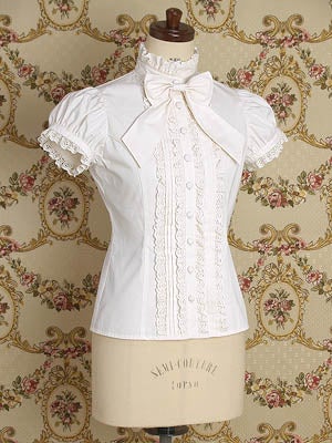 タグ付 Mary Magdalene エマニュエルブラウス(ミスティローズ) 難 Emmanuelle Puff Sleeve Blouse by Mary Magdalene