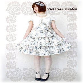 Rococo Bouquet Tiered Ribbon JSK by Victorian Maiden