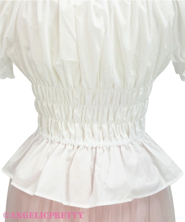 Lace-up Off-Shoulder Blouse by Angelic Pretty