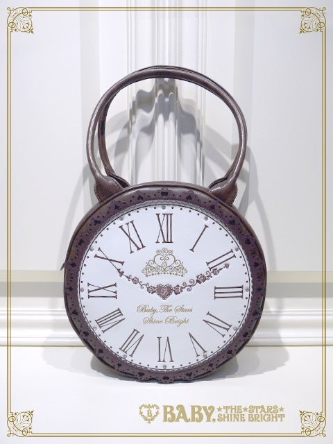 BABY,THE アリスの大きな時計バッグ 白 Alice's Big Clock Bag (2018) by Baby, the Stars Shine Bright
