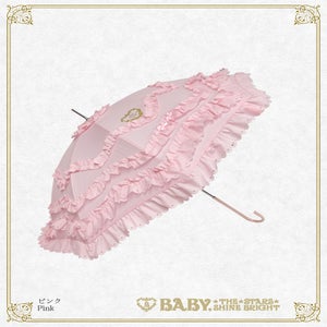 BABY ♥︎ フェアリーフリルアンブレラ オフ白 日傘 晴雨兼用 Fairy Frill Umbrella by Baby, the Stars Shine Bright