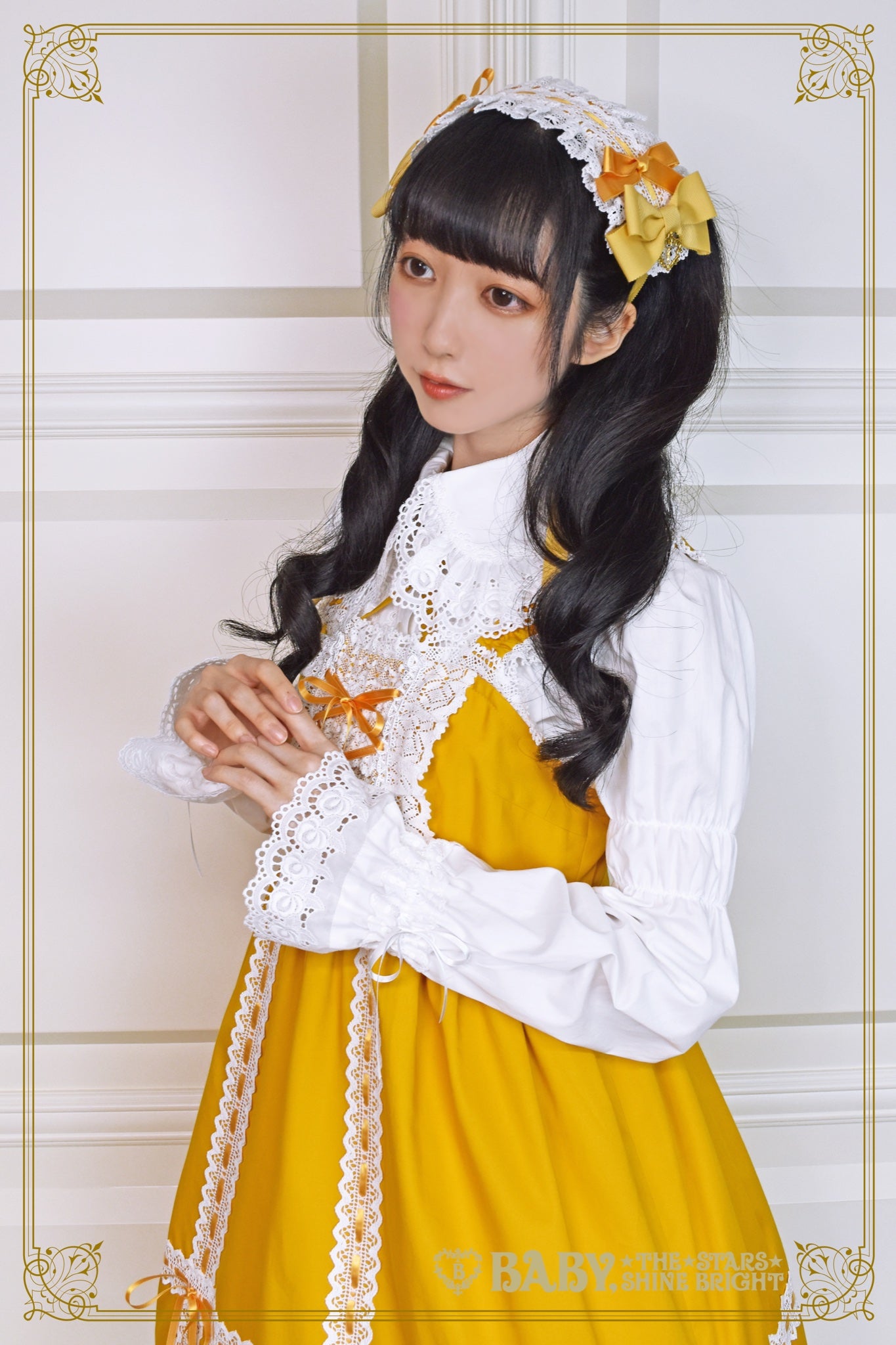 Babydoll JSK and Princess Drop Headdress Set by Baby, the Stars