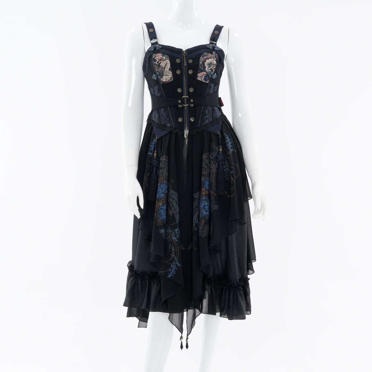 OZZ ONESTE 2025 花霞の夢 ケープ 和チャイナ フリル 桜 ロリ OzzOn ~ Oneste Flower Mist Dream Vest JSK by Indie Brand