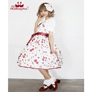 Floating Heart Cherry Ribbon JSK by Metamorphose Temps de Fille