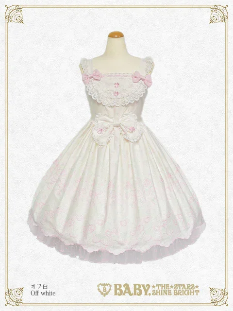 Kumya's Strawberry Garden Embroidery JSK I by Baby, the Stars