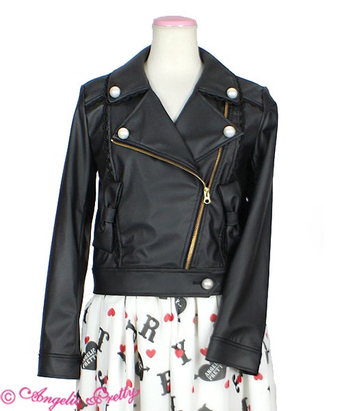 Angelic Pretty★ライダースジャケット Doll's Ribbon Riders Jacket by Angelic Pretty