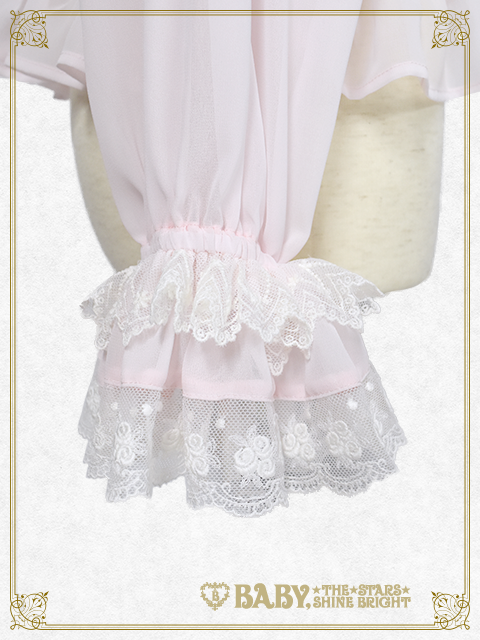 【BABY】Pearl Bouquet Princess ブラウス/ピンク Pearl Bouquet Princess Blouse by Baby, the Stars Shine Bright