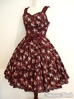 【タグ付き3点】Innocent World ベスト スカート リボンタイ Ribbon Bouquet JSK (93cm) by Innocent World