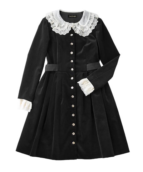 8/31迄通常販売中　Jane Marple ロイヤルフラッグ Royal Velveteen Lace Collar OP by Jane Marple