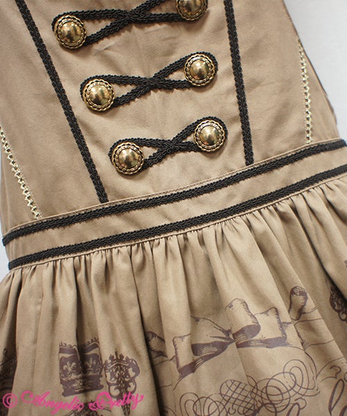 Royal Creamy Chocolate Salopette by Angelic Pretty