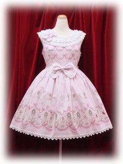 2007年 パリの窓柄JSK ピンク BABY,THE STARS SHINE Paris Window Print JSK II by Baby, the Stars Shine Bright