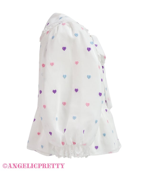 Candy Petit Heart High Waist Blouse by Angelic Pretty