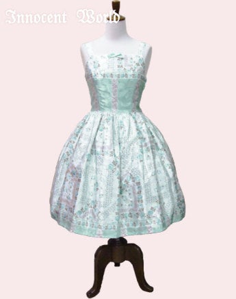 Original Print Plain JSK by Innocent World
