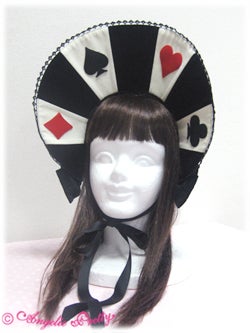 Queen Trump Half Bonnet (2010 2nd Release) by Angelic Pretty